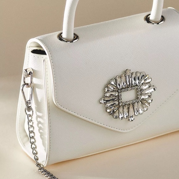 Olga Berg Alejandra Embellished Top Handle Bag - Picture 1 of 7